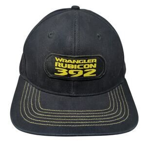 Wrangler Rubicon 392 Jeep Snapback Cap Black One Size Adjustable Patch 6 Panel